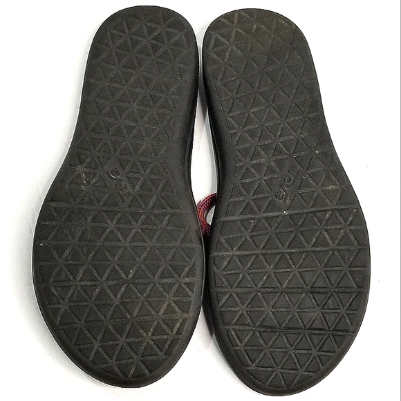 Teva Women's Voya Tri 'Mush' Topsole Flip Flops- Pink/Purple Strap- Size 9 - Picture 5 of 7